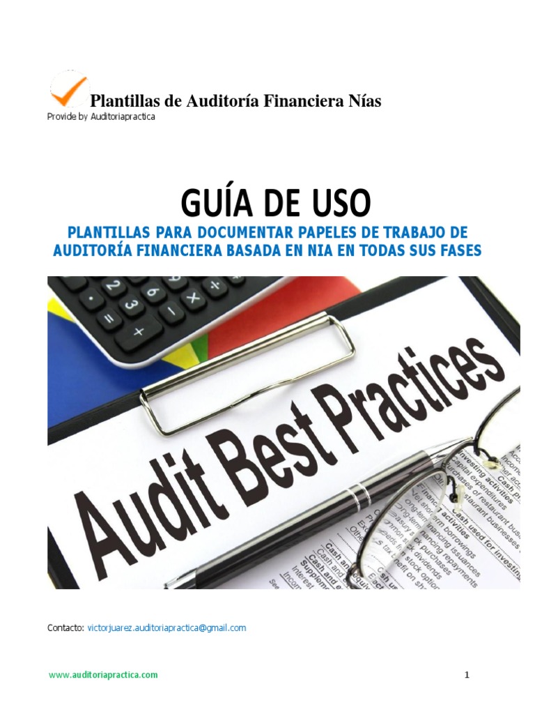 Guia Plantillas de Auditoria Financiera Nias | Descargar gratis PDF ...