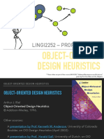 Lingi2252 - Prof. Kim Mens: Object-Oriented Design Heuristics