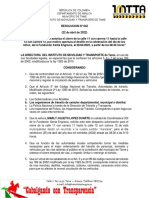 Resolucion 042 de Abril de 2022 Caminata Dia Del Niño - Cdi Fundación Santa Engracia