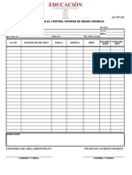 Formato de Resguardo para El Control Interno de Bienes Muebles