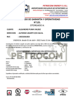 CERTIFICADO EXTINTOR PETROCOM SERIE G25069307