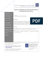 Hacia Un Sistema de Control Preventivo de Fusiones para Chile
