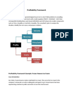 Profitability Framework Example: Frozen Heaven Ice Cream