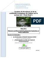 Restauration Du Lit Mineur Et de La Continuité Écologique Du Lathan Sur Le Secteur de «Pont-Neuf»
