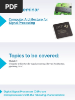 DSP Seminar-Architecture