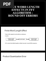 Finite Word Length Effects in FFT Algorithm