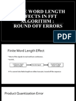 Finite Word Length Effects in FFT Algorithm
