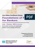 Foundations of Finance For Bankers: Live Online Certificate Course