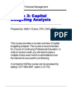 (R)Capital Budgeting Analysis