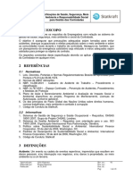 Especificações de SSMA e Responsabilidade Social para Gestão ..