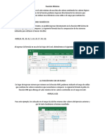 Función Mínimo, Máximo y Promedio en Excel