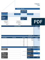 IC Automotive Work Order Template