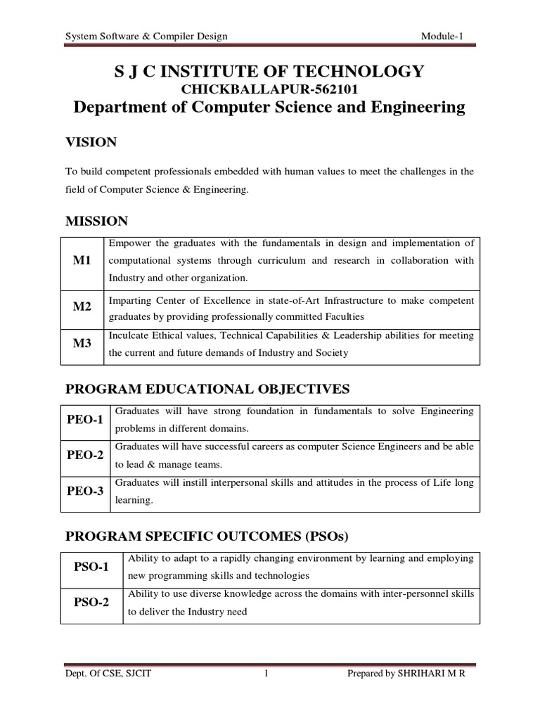 SS CD Module-1 | PDF | Assembly Language | Programming