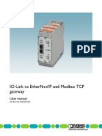 Io-Link To Ethernet/Ip and Modbus TCP Gateway: User Manual
