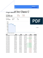 Google Finance Investment Tracker