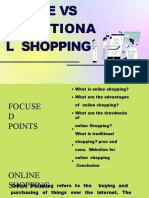 Online Vs Traditiona L Shopping