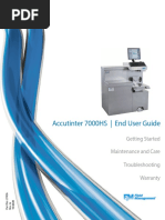 Accutinter 7000HS - End User Guide: Getting Started Maintenance and Care Troubleshooting Warranty