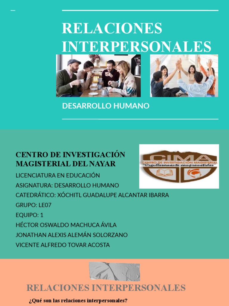 Relaciones Interpersonales | PDF | Las emociones | Felicidad