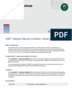 NSE 7 Network Security Architect-Advanced Analytics: Exam Description