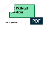 195 CK Recall Questions: Click To Get More