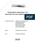 Inteligencia Emocional Trabajo Grupo 13-09-2020