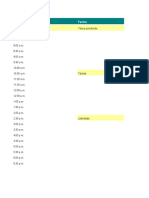 Planificador de Tareas Semanal en Excel