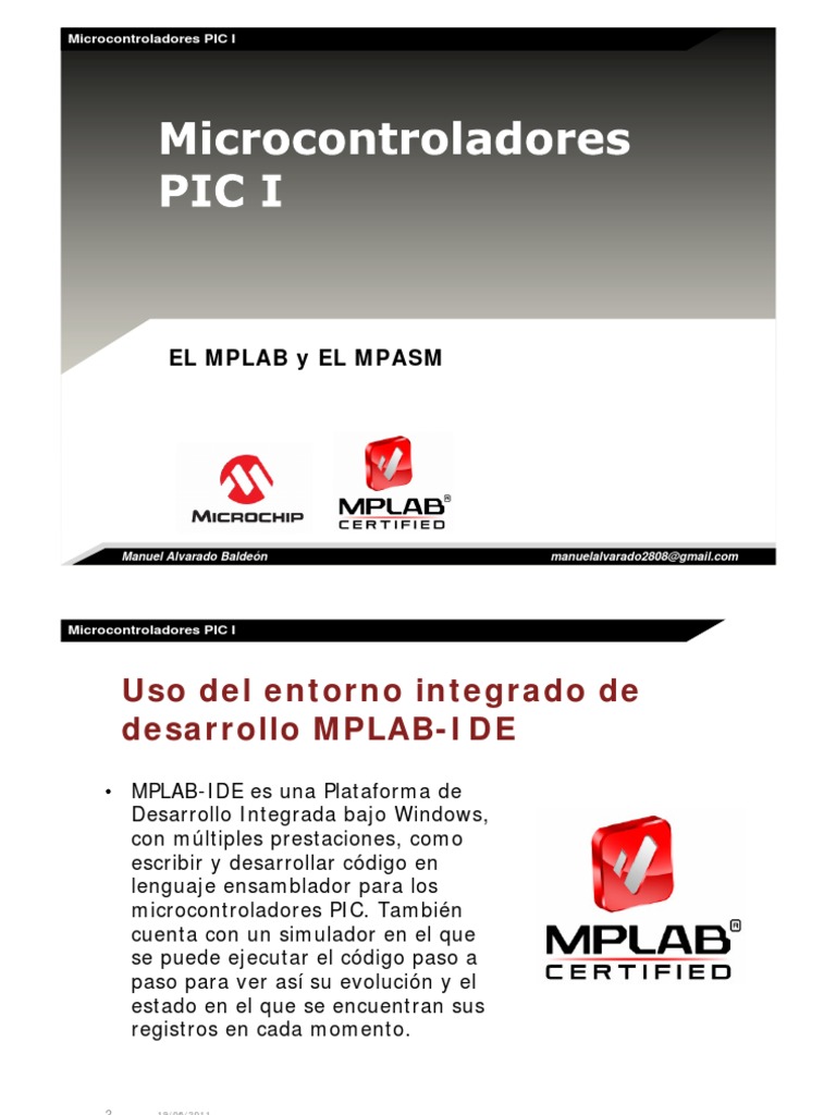 Introducción a MPLAB y MPASM | PDF | Lenguaje ensamblador ...