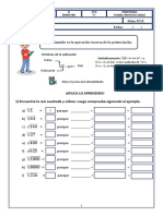 Ficha N°15 Raiz Cuadrada