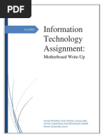 Information Technology Assignment:: Motherboard Write-Up