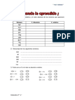 Valor Absoluto y Relativo - Hoja Practica