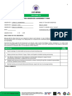 Cot-Rpms: Inter-Observer Agreement Form