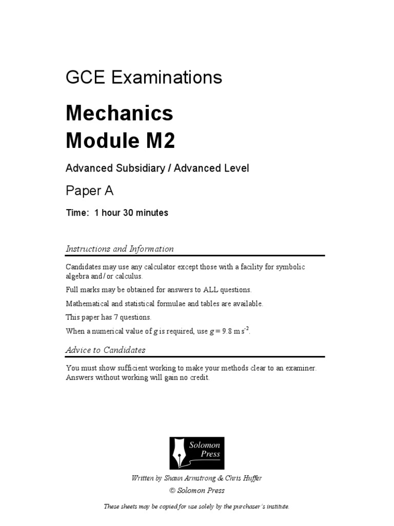 M2A | PDF | Science & Mathematics