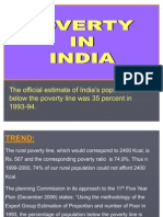 Magnitude of Poverty in India