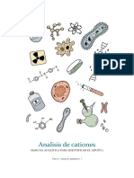 Analisis de Cationes: Marcha Analitica para Identificar El Grupo 1