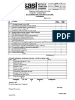 Performance Appraisal Form For Professor