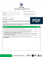 (Appendix 3F) COT-RPMS Inter-Observer Agreement Form For T II For SY 2021-2022 in The Time of COVID-19