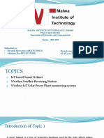 Malwa Institute of Technology, Indore Projects Topic Selection Department of Electronics and Communication Session 2019-2023