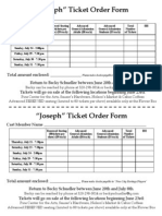 Advanced Ticket Order Form