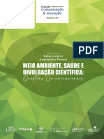 Ebook Meio Ambiente Saude e Divulgacao Cientifica Questoes Comunicacionais Versao Com Paginas Brancas