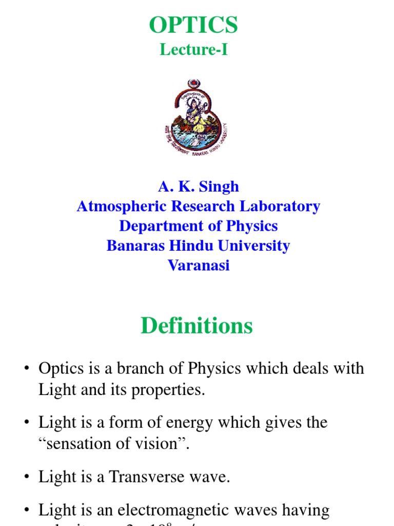 Interference Conditions in Optics | PDF | Diffraction | Interferometry