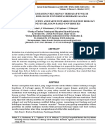 Perspektif Ilmiah Dan Keyakinan Terhadap Evolusi Mahasiswa Biologi Di Universitas Berbasis Agama Scientific Perspective and Faith Towards Evolution Biology Students in Religion Based Universities