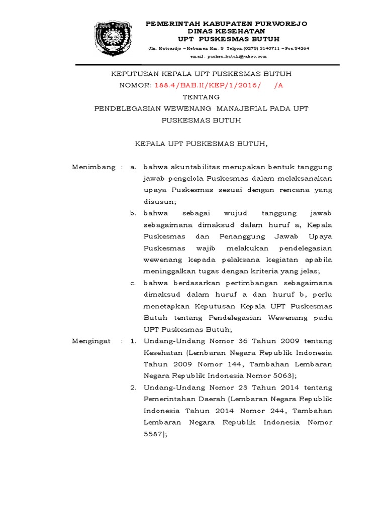 2 3 9 2 sk pendelegasian wewenang manajerial pdf