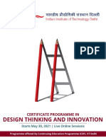 Design Thinking and Innovation: Certificate Programme in