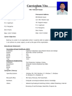 Curriculum Vita: of MD: Mehedi Hasan