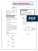 Reparto Proporcional Simple y Compuesto para Segundo de Secundaria