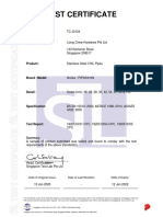 SS316L Pipe Test Certificate