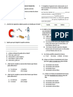 Examen Ciencias Naturales Tercer Trimestre