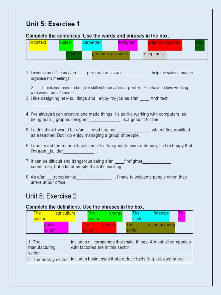 Unit 5 Vocabulary PDF Limited Company Economies