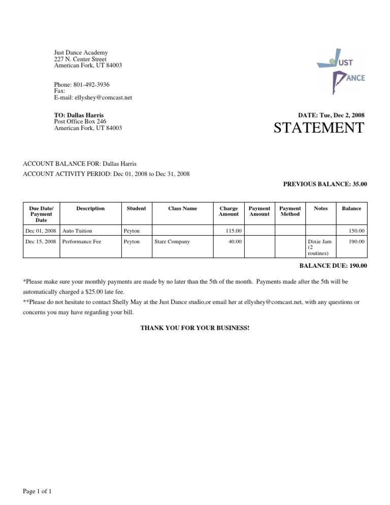 Statement | PDF | Sports & Recreation