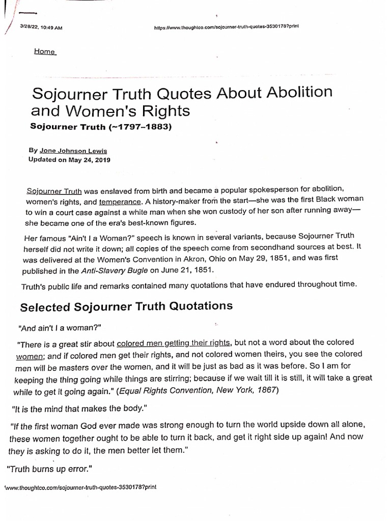 Unlock Sojourner Truths Powerful Presence A Step By Step Guide - yxf83up